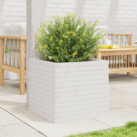 Vidaxx plantekasse 50x50x45,5 cm massiv fyrretræ hvid