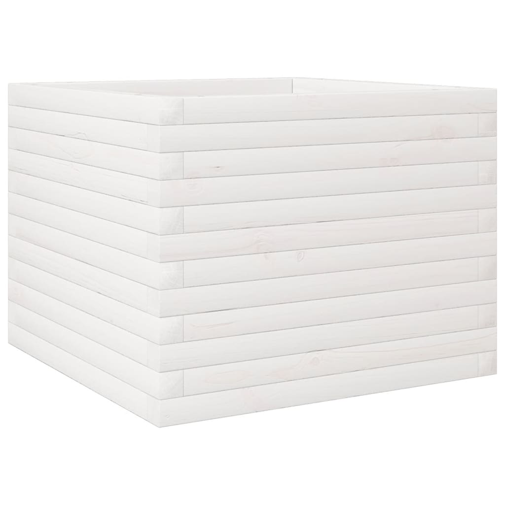 Vidaxx plantekasse 60x60x45,5 cm massiv fyrretræ hvid
