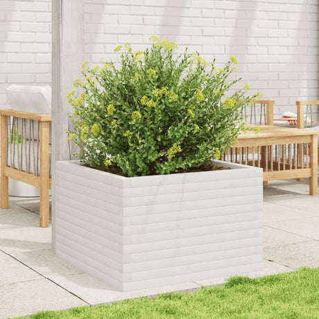 Vidaxx plantekasse 70x70x45,5 cm massiv fyrretræ hvid