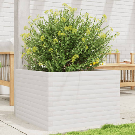 Vidaxx plantekasse 70x70x45,5 cm massiv fyrretræ hvid