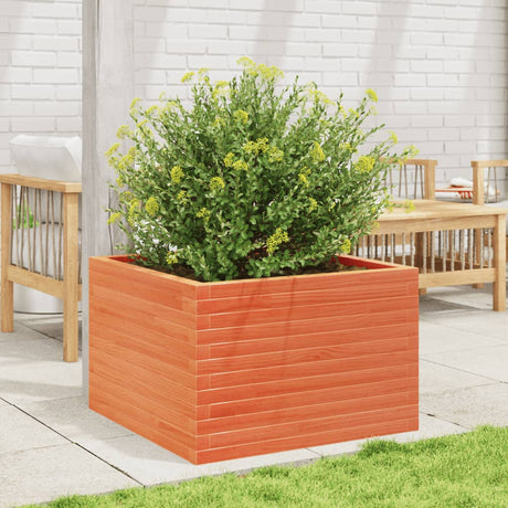 Vidaxx plantekasse 70x70x45,5 cm massiv fyrretræ, vask brun