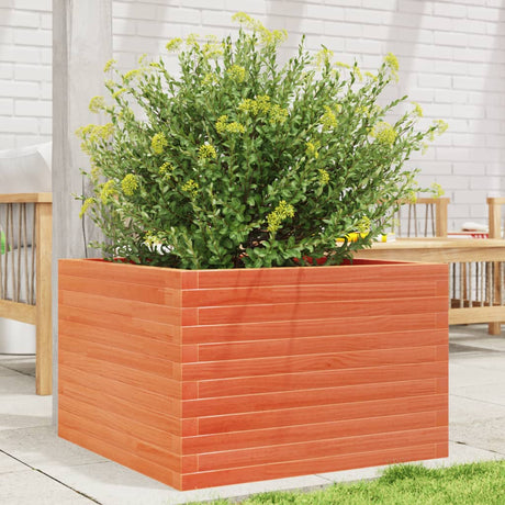 Vidaxx plantekasse 70x70x45,5 cm massiv fyrretræ, vask brun