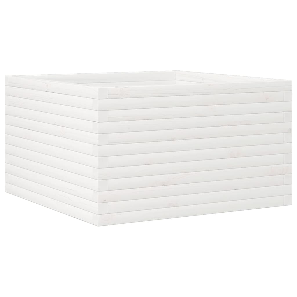 Vidaxx plantekasse 80x80x45,5 cm massiv fyrretræ hvid