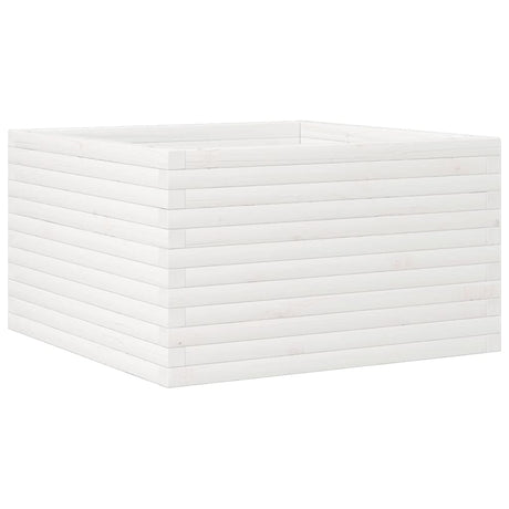 Vidaxx plantekasse 80x80x45,5 cm massiv fyrretræ hvid
