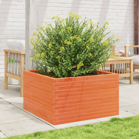 Vidaxx plantekasse 80x80x45,5 cm massiv fyrretræ, vask brun