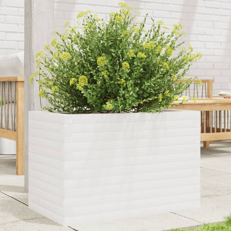 Vidaxx plantekasse 70x40x45,5 cm massiv fyrretræ hvid