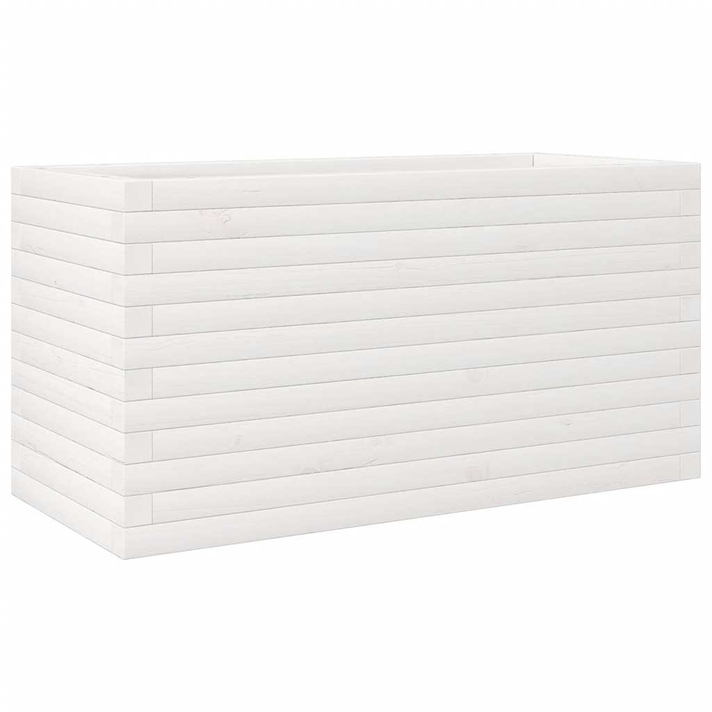 Vidaxx plantekasse 90x40x45,5 cm massiv fyrretræ hvid