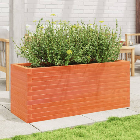 Vidaxx plantekasse 110x40x45,5 cm massiv fyrretræ, vask brun