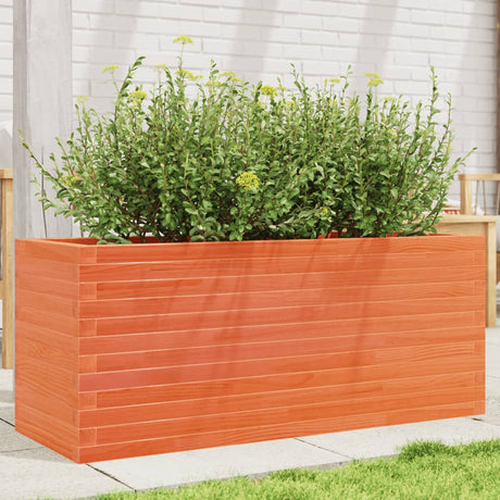 Vidaxx plantekasse 110x40x45,5 cm massiv fyrretræ, vask brun