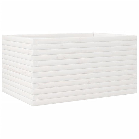 Vidaxx plantekasse 90x60x45,5 cm massiv fyrretræ hvid