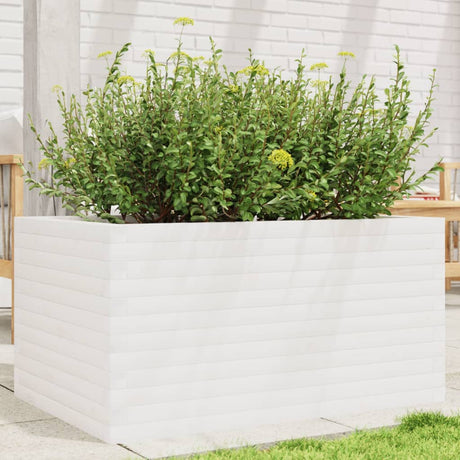 Vidaxx plantekasse 90x60x45,5 cm massiv fyrretræ hvid
