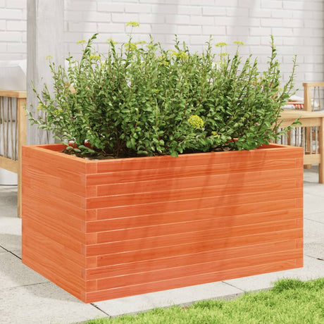 Vidaxx plantekasse 90x60x45,5 cm massiv fyrretræ, vask brun