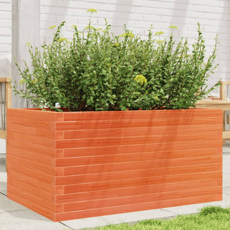 Vidaxx plantekasse 90x60x45,5 cm massiv fyrretræ, vask brun
