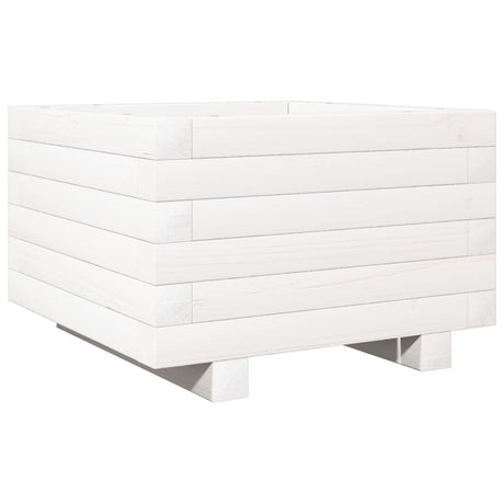 Vidaxx plantekasse 40x40x26,5 cm massiv fyrretræ hvid