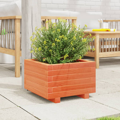 Vidaxx plantekasse 40x40x26,5 cm massiv fyrretræ, vask brun