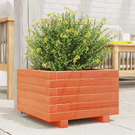 Vidaxx plantekasse 40x40x26,5 cm massiv fyrretræ, vask brun