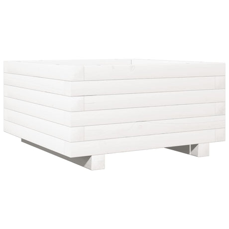 Vidaxx plantekasse 50x50x26,5 cm massiv fyrretræ hvid