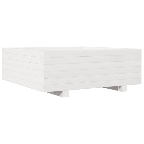Vidaxx plantekasse 70x70x26,5 cm massiv fyrretræ hvid