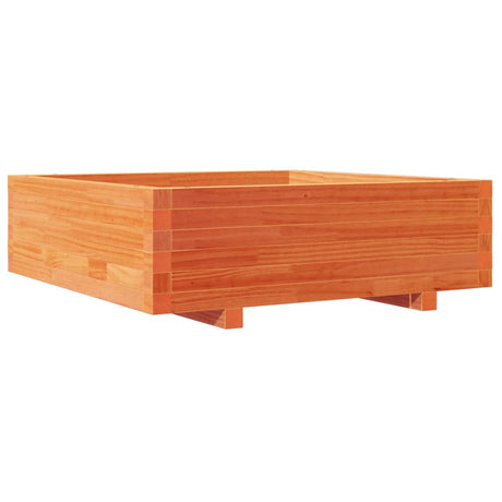 Vidaxx plantekasse 80x80x26,5 cm massiv fyrretræ, vask brun
