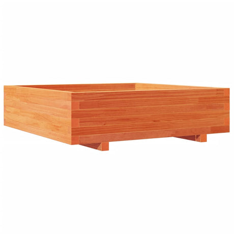 Vidaxx plantekasse 90x90x26,5 cm massiv fyrretræ, vask brun