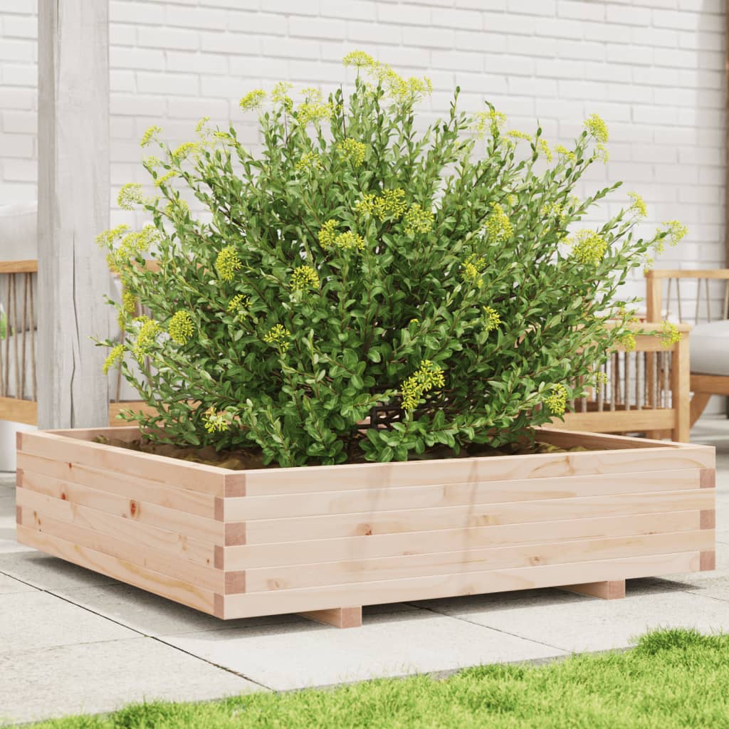 Vidaxx plantekasse 100x100x26,5 cm massivt fyrretræ