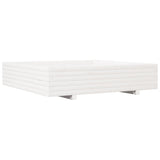 Vidaxx plantekasse 110x110x26,5 cm massiv fyrretræ hvid
