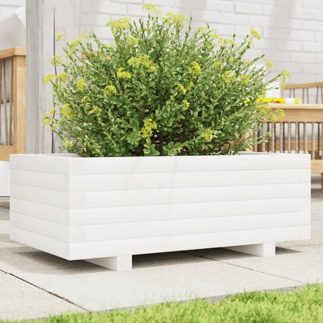 Vidaxx plantekasse 70x40x26,5 cm massiv fyrretræ hvid