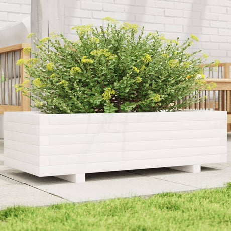 Vidaxx plantekasse 90x40x26,5 cm massiv fyrretræ hvid