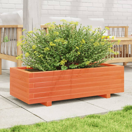 Vidaxx plantekasse 90x40x26,5 cm massiv fyrretræ, vask brun