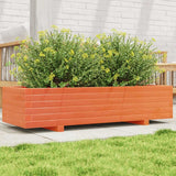 Vidaxx plantekasse 110x40x26,5 cm massiv fyrretræ, vask brun