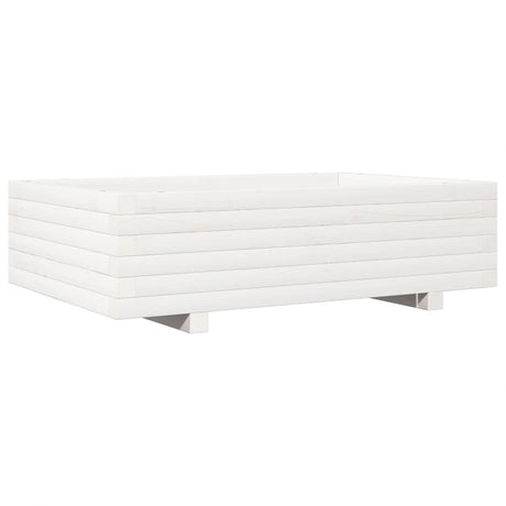 Vidaxx plantekasse 90x60x26,5 cm massiv fyrretræ hvid