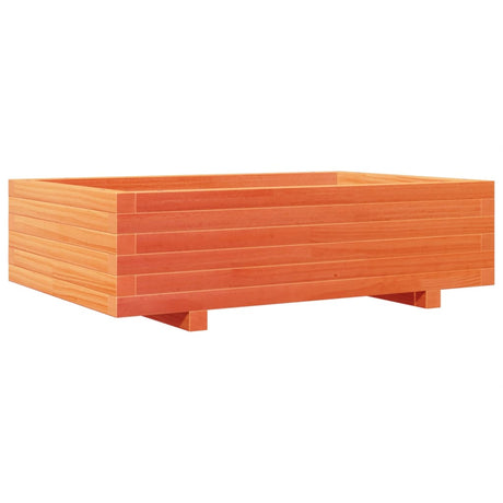 Vidaxx plantekasse 90x60x26,5 cm massiv fyrretræ, vask brun