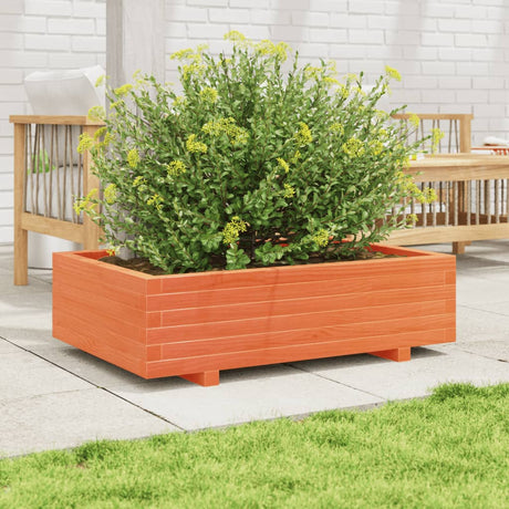 Vidaxx plantekasse 90x60x26,5 cm massiv fyrretræ, vask brun