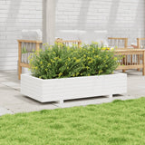 Vidaxx plantekasse 110x60x26,5 cm massiv fyrretræ hvid