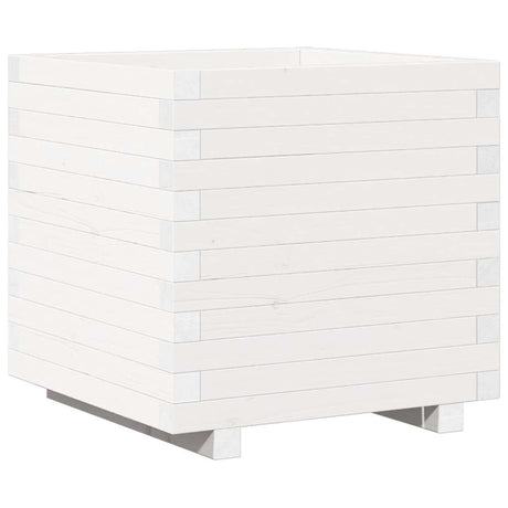 Vidaxx plantekasse 50x50x49,5 cm massiv fyrretræ hvid