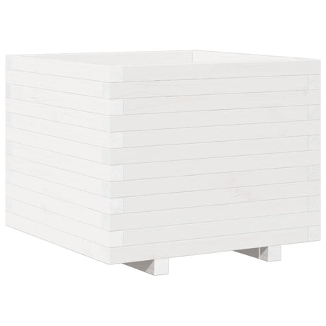 Vidaxx plantekasse 60x60x49,5 cm massiv fyrretræ hvid