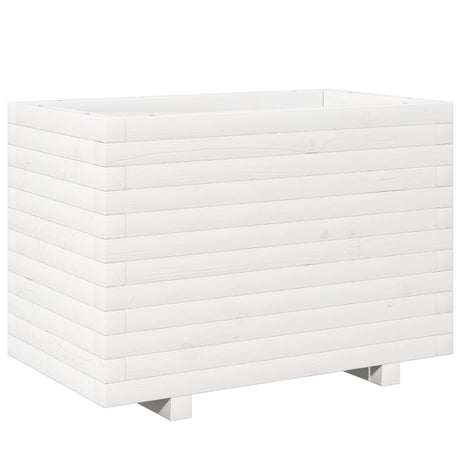 Vidaxx plantekasse 70x40x49,5 cm massiv fyrretræ hvid