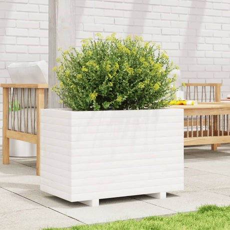 Vidaxx plantekasse 70x40x49,5 cm massiv fyrretræ hvid
