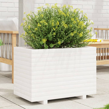 Vidaxx plantekasse 70x40x49,5 cm massiv fyrretræ hvid