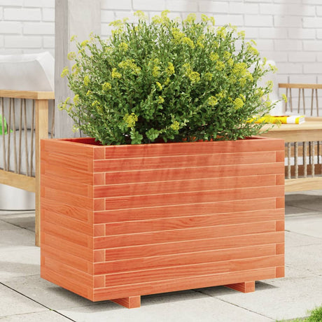 Vidaxx plantekasse 70x40x49,5 cm massiv fyrretræ, vask brun
