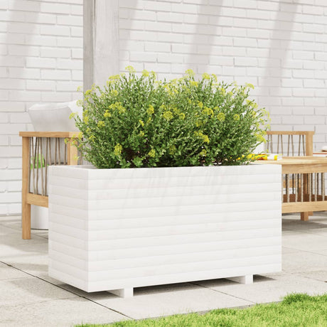 Vidaxx plantekasse 90x40x49,5 cm massiv fyrretræ hvid