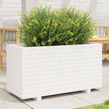 Vidaxx plantekasse 90x40x49,5 cm massiv fyrretræ hvid