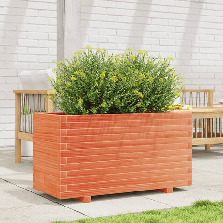 Vidaxx plantekasse 90x40x49,5 cm massiv fyrretræ, vask brun