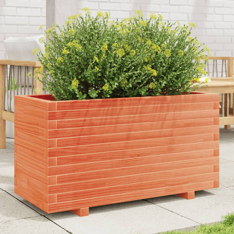Vidaxx plantekasse 90x40x49,5 cm massiv fyrretræ, vask brun