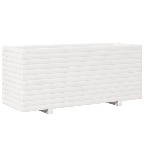 Vidaxx plantekasse 110x40x49,5 cm massiv fyrretræ hvid