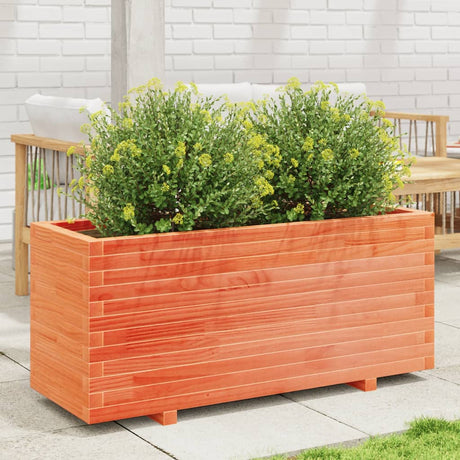Vidaxx plantekasse 110x40x49,5 cm massiv fyrretræ, vask brun