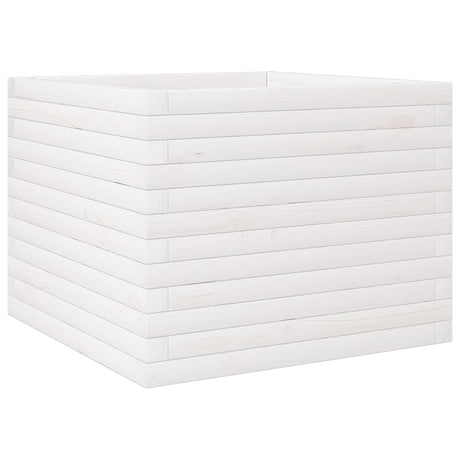 Vidaxx plantekasse 60x60x46 cm massiv fyrretræ hvid