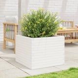 Vidaxx plantekasse 60x60x46 cm massiv fyrretræ hvid