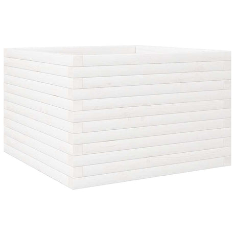Vidaxx plantekasse 70x70x46 cm massiv fyrretræ hvid