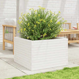 Vidaxx plantekasse 70x70x46 cm massiv fyrretræ hvid
